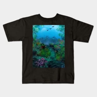 Beautiful garden landscape Kids T-Shirt